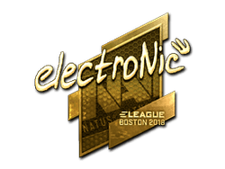Sticker | electronic (Gold) | Boston 2018