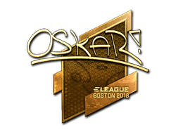 Sticker | oskar (Gold) | Boston 2018