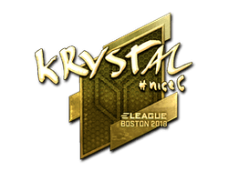 Sticker | kRYSTAL (Gold) | Boston 2018
