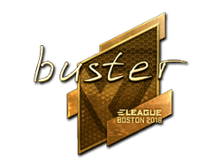 Sticker | buster (Gold) | Boston 2018