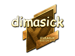 Sticker | dimasick (Gold) | Boston 2018