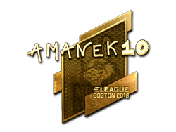 Sticker | AmaNEk (Gold) | Boston 2018