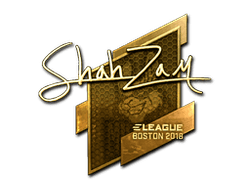 Sticker | ShahZaM (Gold) | Boston 2018