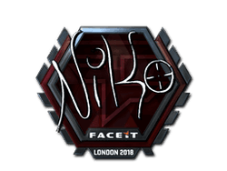 Sticker | NiKo (Foil) | London 2018