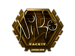 Sticker | NiKo (Gold) | London 2018