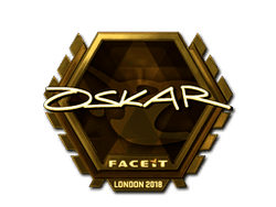 Sticker | oskar (Gold) | London 2018