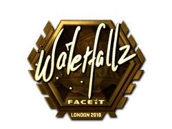 Sticker | waterfaLLZ (Gold) | London 2018