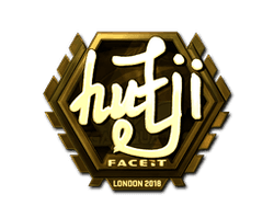 Sticker | hutji (Gold) | London 2018