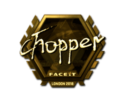 Sticker | chopper (Gold) | London 2018