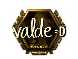 Sticker | v4lde (Gold) | London 2018