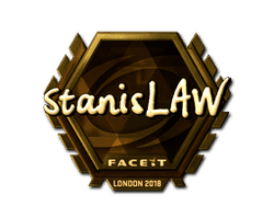 Sticker | stanislaw (Gold) | London 2018