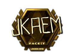 Sticker | jkaem (Gold) | London 2018
