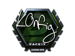 Sticker | k0nfig (Foil) | London 2018