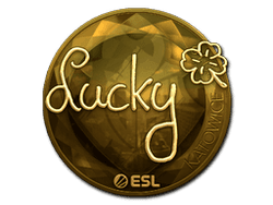 Sticker | Lucky (Gold) | Katowice 2019