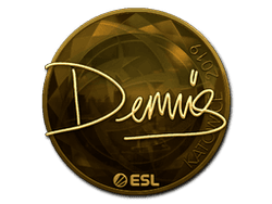 Sticker | dennis (Gold) | Katowice 2019
