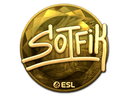 Sticker | S0tF1k (Gold) | Katowice 2019