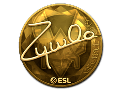 Sticker | ZywOo (Gold) | Katowice 2019