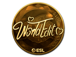 Sticker | WorldEdit (Gold) | Katowice 2019