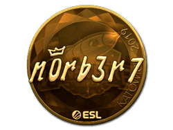 Sticker | n0rb3r7 (Gold) | Katowice 2019