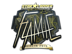 Sticker | flamie (Gold) | Berlin 2019