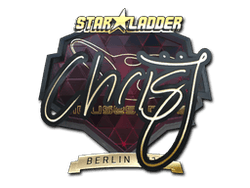 Sticker | chrisJ (Gold) | Berlin 2019