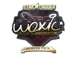 Sticker | woxic (Gold) | Berlin 2019