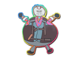 Sticker | Poorly Drawn Bloody Darryl (Holo)