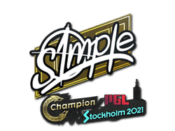 Sticker | s1mple | Stockholm 2021