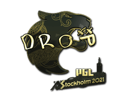 Sticker | drop (Gold) | Stockholm 2021
