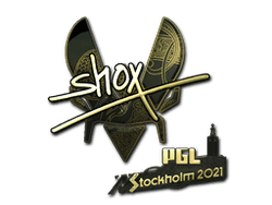 Sticker | shox (Gold) | Stockholm 2021