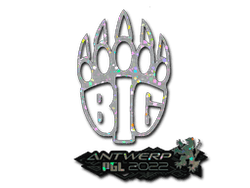 Sticker | BIG (Glitter) | Antwerp 2022