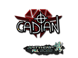 Sticker | cadiaN (Glitter) | Antwerp 2022
