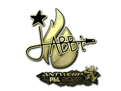 Sticker | jabbi (Gold) | Antwerp 2022