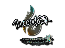 Sticker | nicoodoz (Glitter) | Antwerp 2022