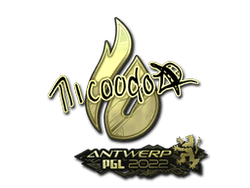 Sticker | nicoodoz (Gold) | Antwerp 2022