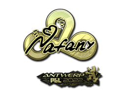 Sticker | nafany (Gold) | Antwerp 2022