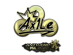 Sticker | Ax1Le (Gold) | Antwerp 2022