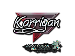 Sticker | karrigan (Glitter) | Antwerp 2022