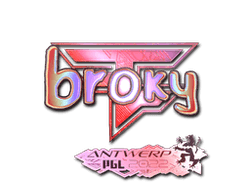 Sticker | broky (Holo) | Antwerp 2022