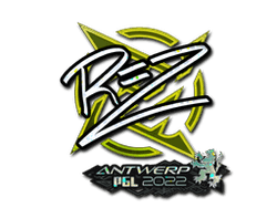 Sticker | REZ (Glitter) | Antwerp 2022