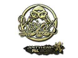Sticker | Spinx (Gold) | Antwerp 2022