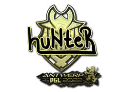 Sticker | huNter (Gold) | Antwerp 2022