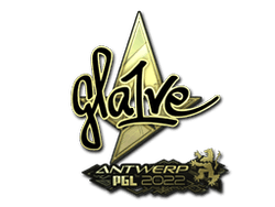 Sticker | gla1ve (Gold) | Antwerp 2022