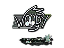 Sticker | WOOD7 (Glitter) | Antwerp 2022