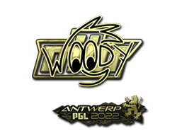 Sticker | WOOD7 (Gold) | Antwerp 2022