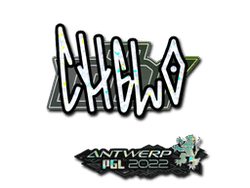 Sticker | chelo (Glitter) | Antwerp 2022