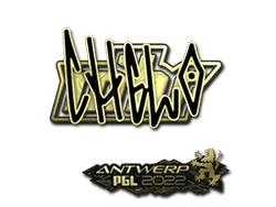 Sticker | chelo (Gold) | Antwerp 2022