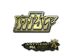 Sticker | Tuurtle (Gold) | Antwerp 2022