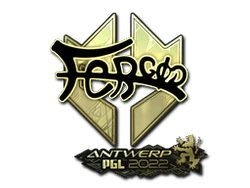 Sticker | fer (Gold) | Antwerp 2022