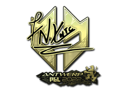Sticker | fnx (Gold) | Antwerp 2022
